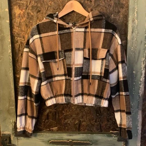 Zaful Clothing Zaful Plaid Jacket ZAFUL Plaid Spliced Men's